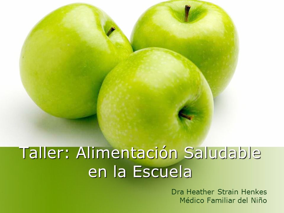 alimentacion sana y lustroso para niños ppt